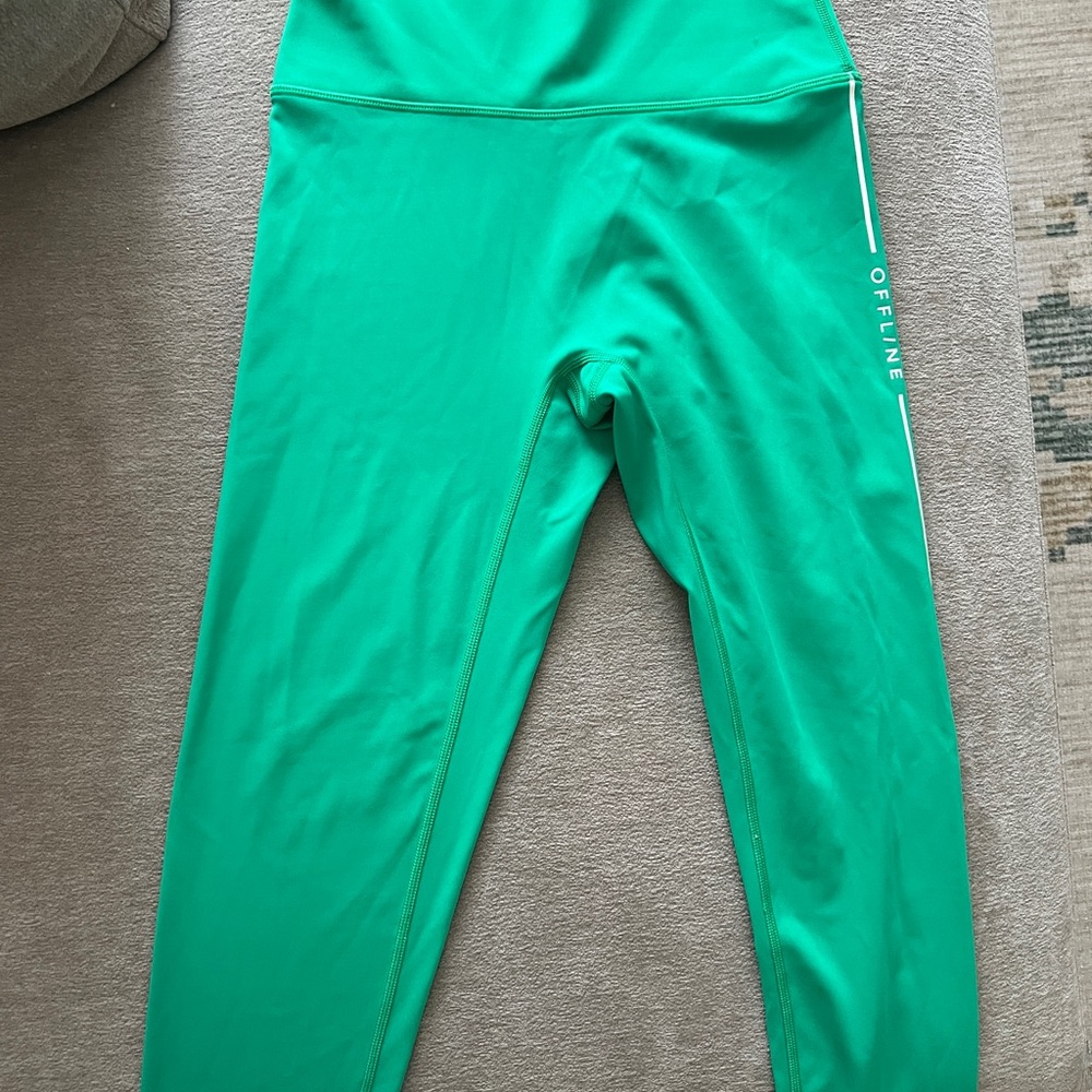 Aerie Vibrant Green NEW WITHOUT TAGS 7/8 Leggings medium